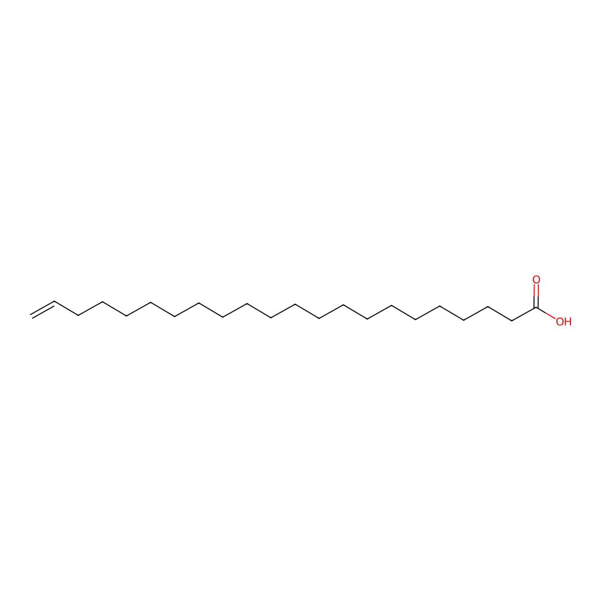 21-Docosenoic acid molecular structure, CAS 53821-23-1