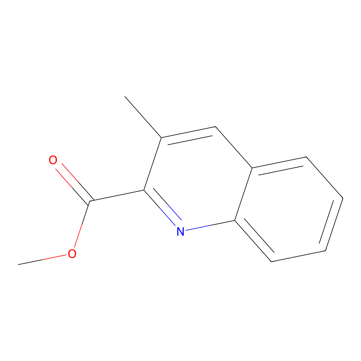 Methyl 3-methylquinoline-2-carboxylate molecular structure, CAS 53821-46-8