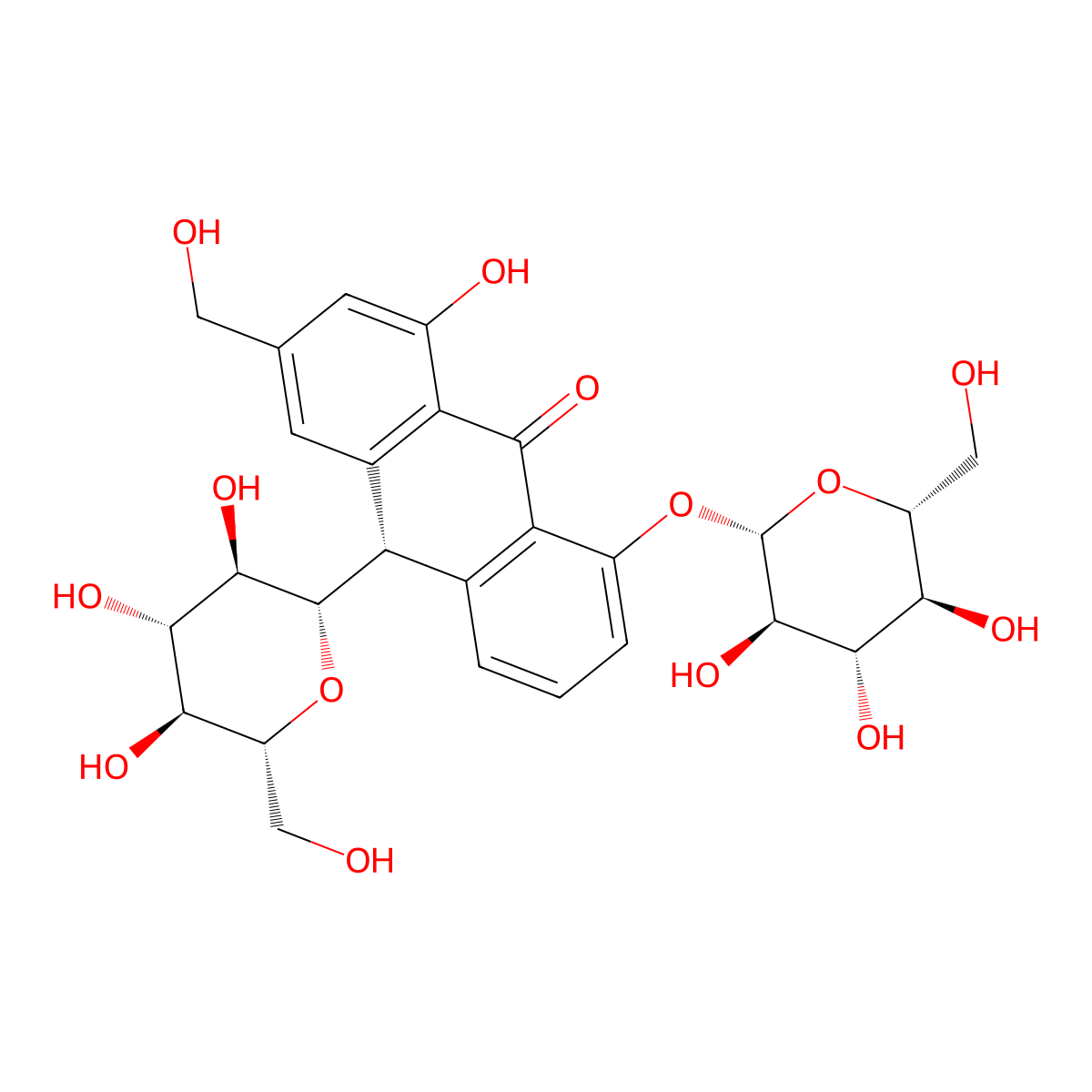 Cascaroside A molecular structure, CAS 53823-08-8