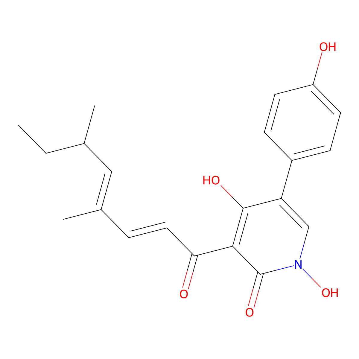 Tenellin molecular structure, CAS 53823-15-7