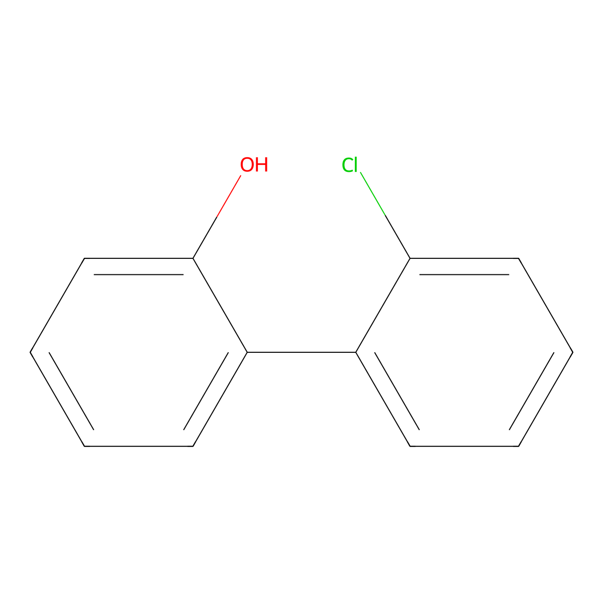 2-Chloro-2'-hydroxybiphenyl molecular structure, CAS 53824-24-1