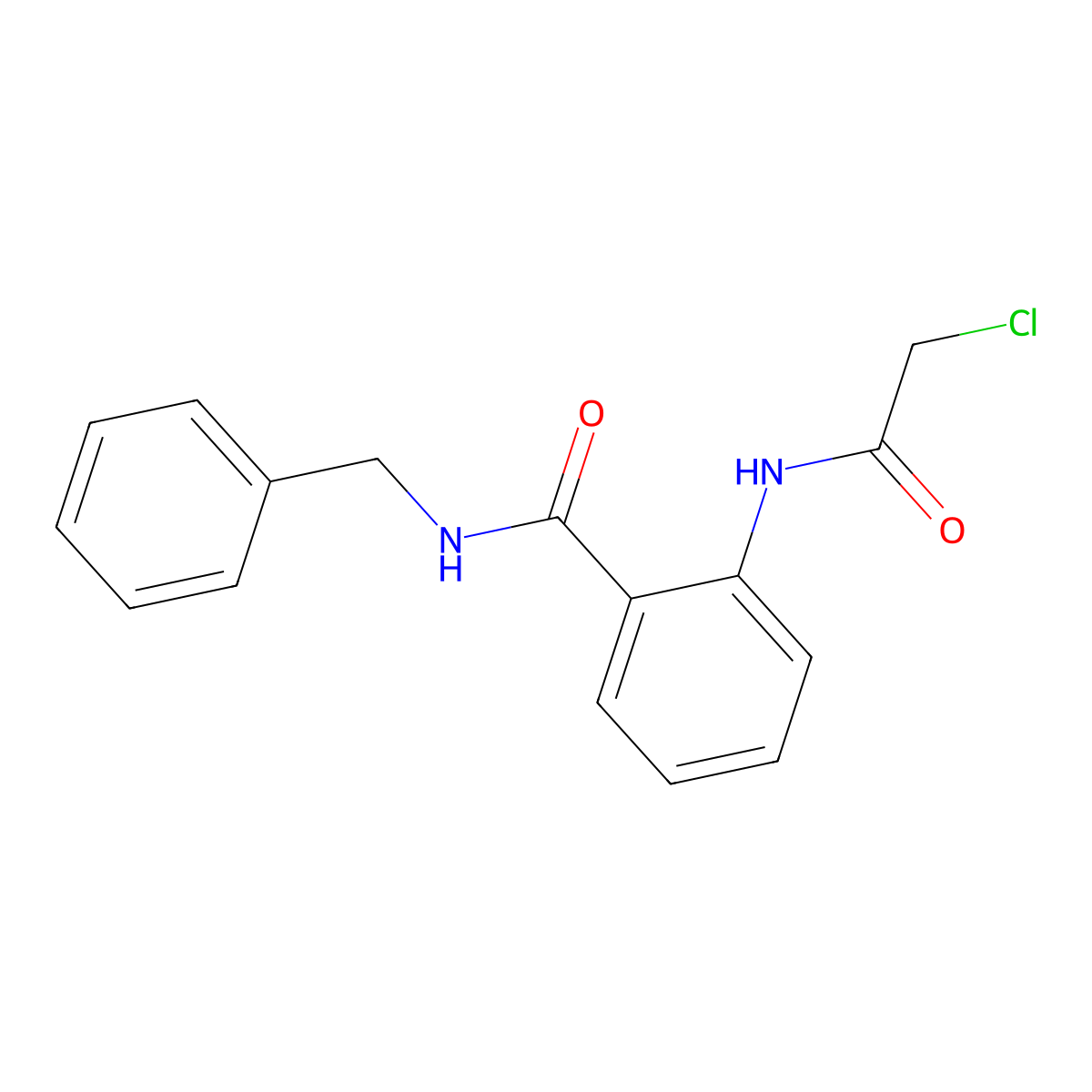 N-Benzyl-2-(2-chloroacetamido)benzamide molecular structure, CAS 53824-92-3