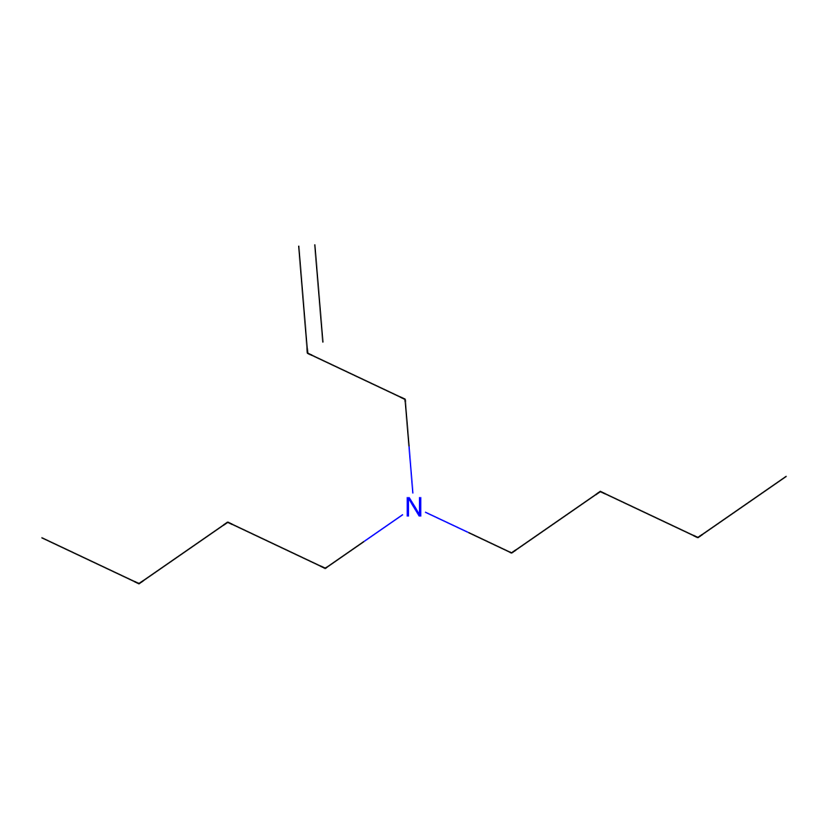 N-Allyldibutylamine molecular structure, CAS 53826-28-1