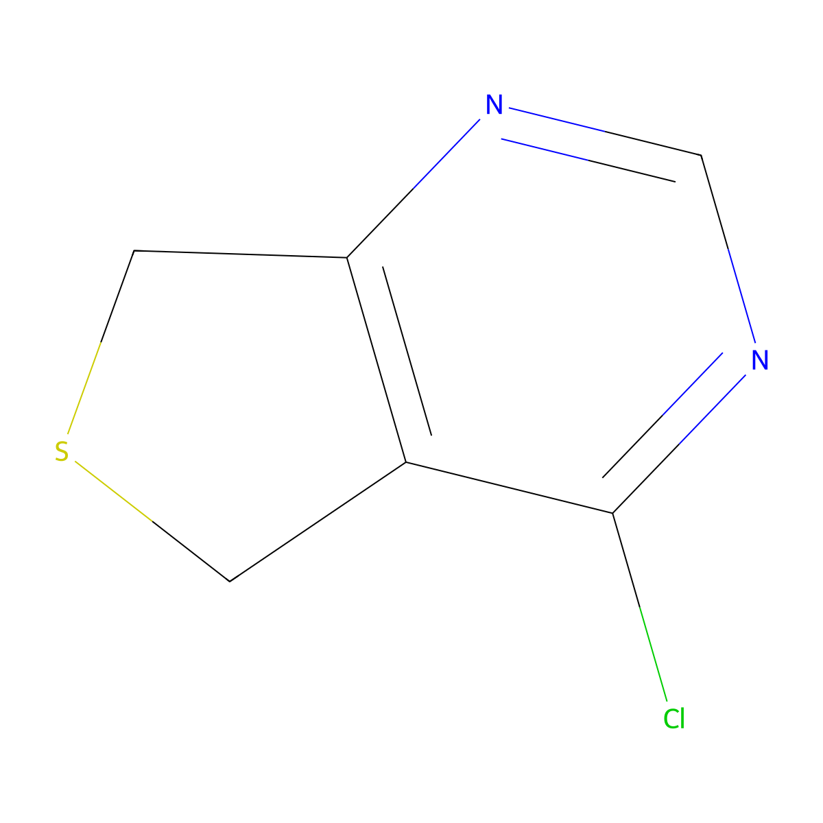 4-Chloro-5,7-dihydrothieno[3,4-D]pyrimidine molecular structure, CAS 53826-89-4