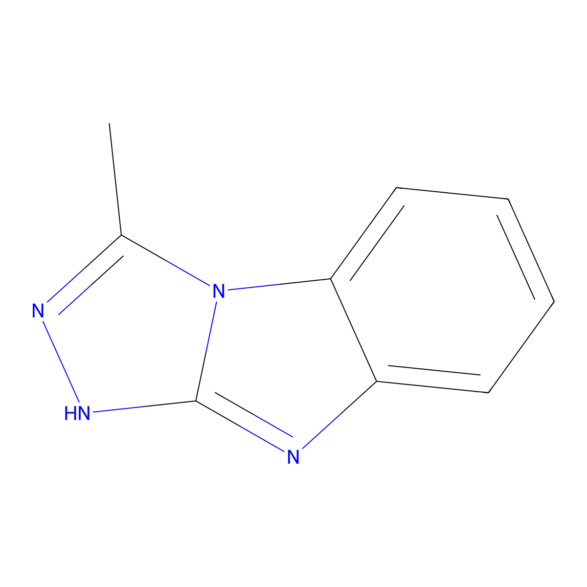 3-methyl-9H-[1,2,4]triazolo[4,3-a]benzimidazole molecular structure, CAS 53827-23-9