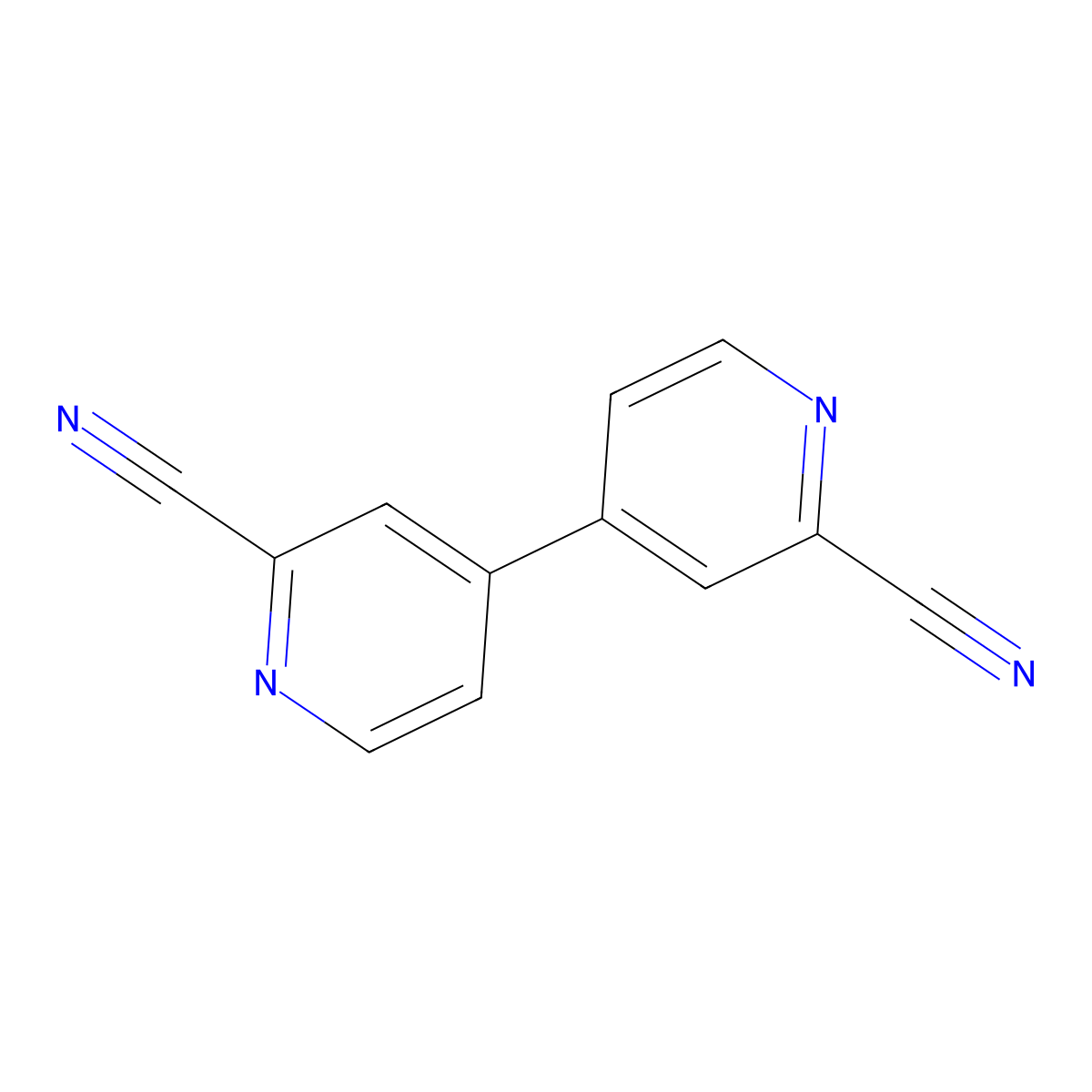 [4,4'-Bipyridine]-2,2'-dicarbonitrile molecular structure, CAS 53829-09-7