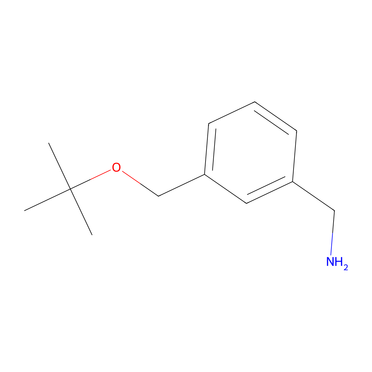 {3-[(Tert-butoxy)methyl]phenyl}methanamine molecular structure, CAS 538321-84-5