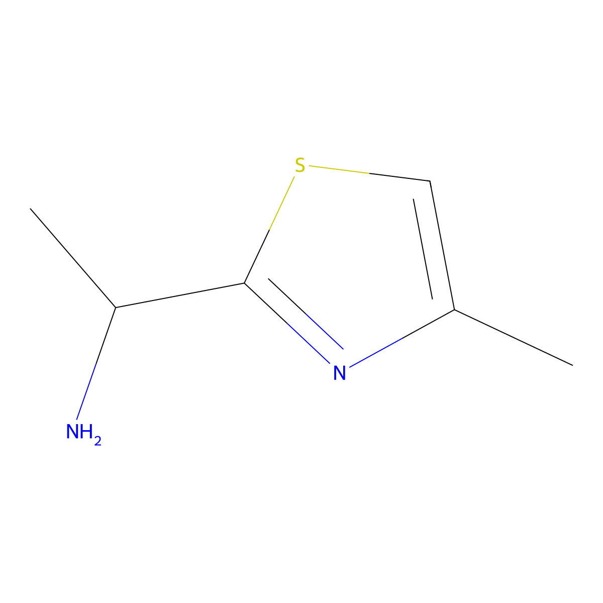 1-(4-Methyl-1,3-thiazol-2-yl)ethan-1-amine molecular structure, CAS 538328-18-6