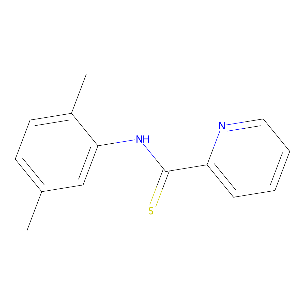 N-(2,5-dimethylphenyl)pyridine-2-carbothioamide molecular structure, CAS 538338-62-4