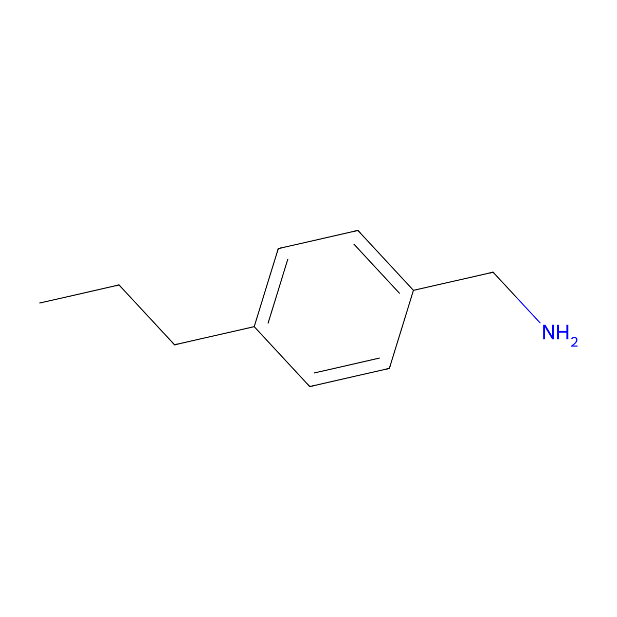 (4-Propylphenyl)methanamine molecular structure, CAS 538342-98-2