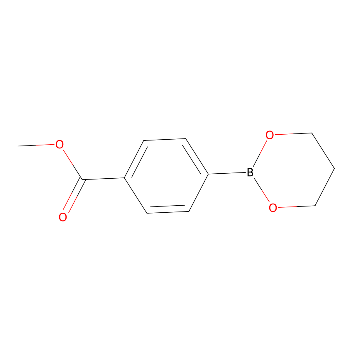 Methyl 4-(1,3,2-dioxaborinan-2-yl)benzoate molecular structure, CAS 538348-08-2