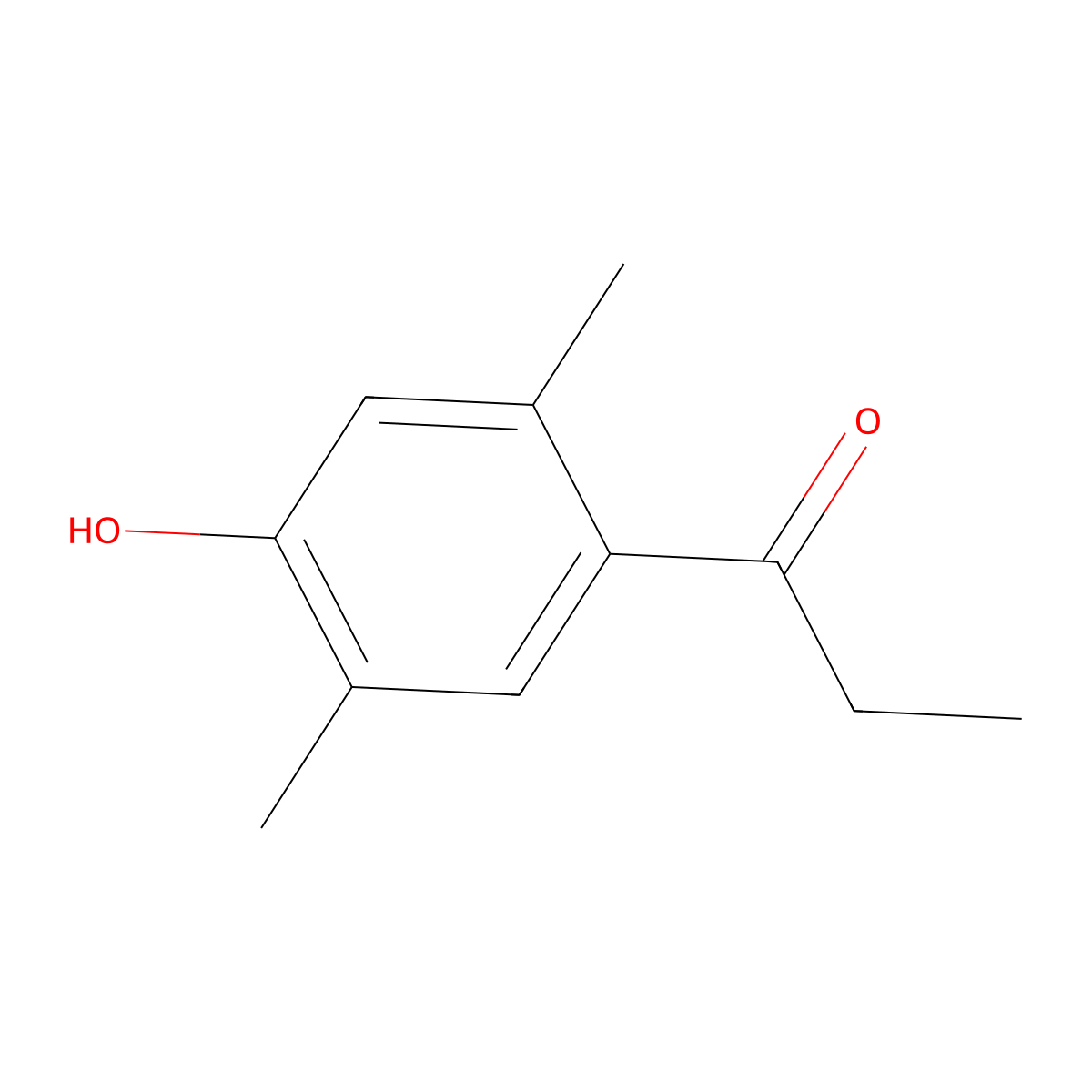 1-(4-Hydroxy-2,5-dimethylphenyl)propan-1-one molecular structure, CAS 5384-06-5