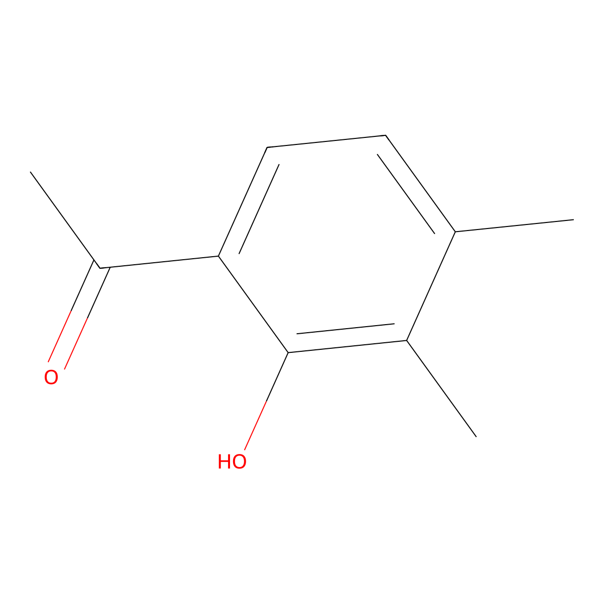 1-(2-Hydroxy-3,4-dimethylphenyl)ethan-1-one molecular structure, CAS 5384-55-4