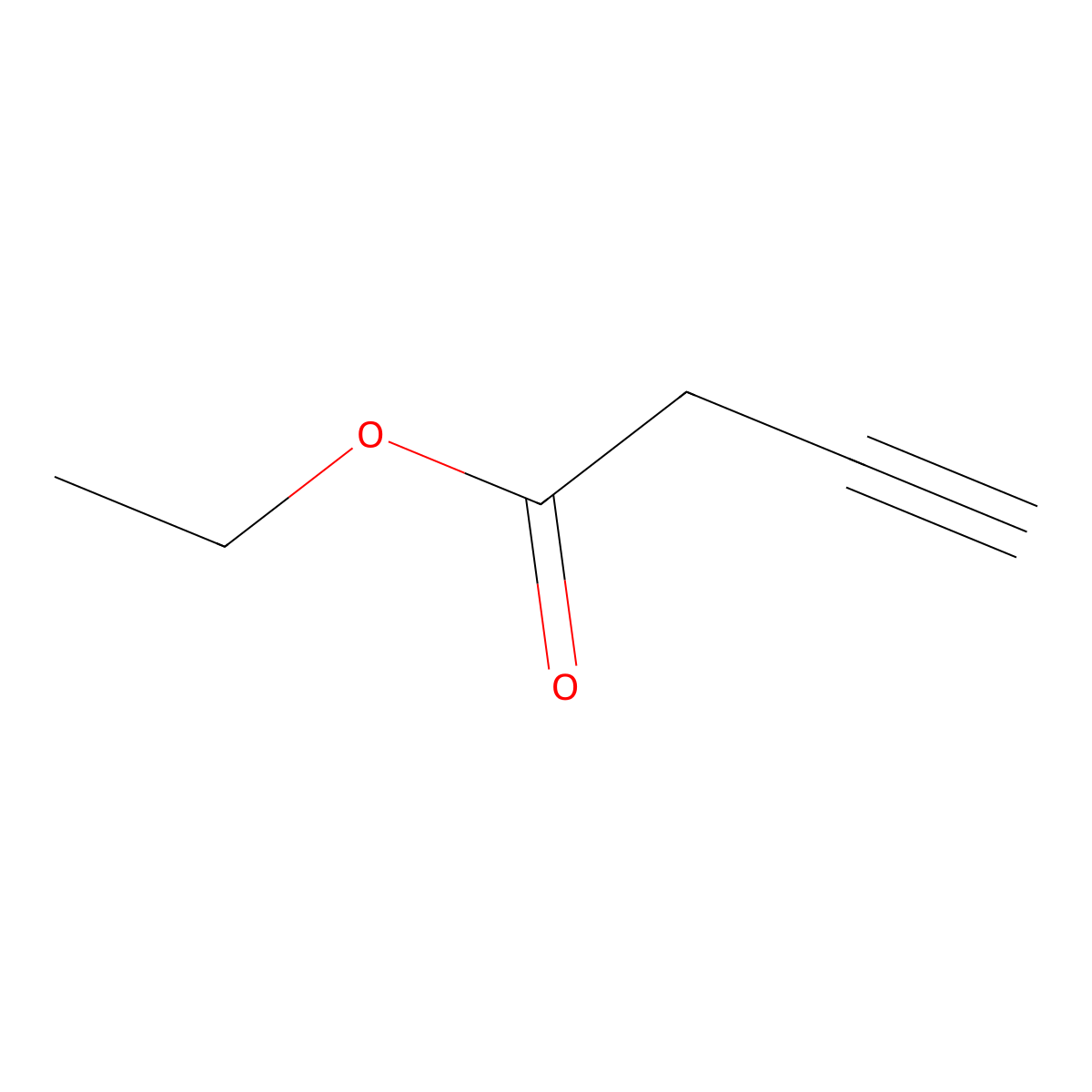 Ethyl but-3-ynoate molecular structure, CAS 53841-07-9