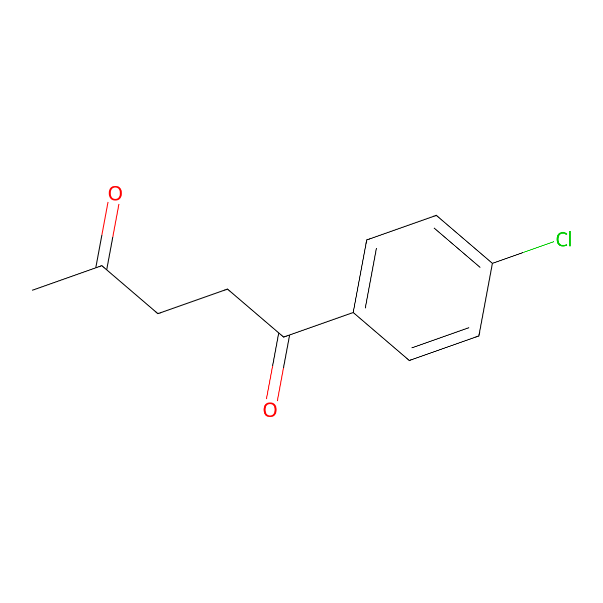 1-(4-Chlorophenyl)pentane-1,4-dione molecular structure, CAS 53842-12-9