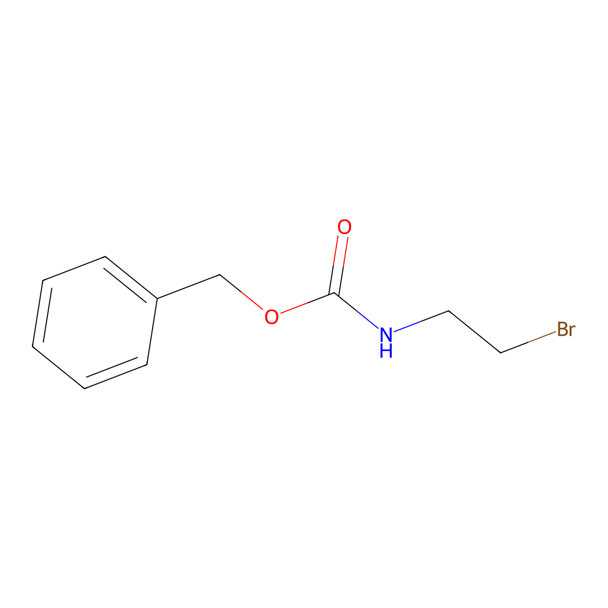 benzyl N-(2-bromoethyl)carbamate molecular structure, CAS 53844-02-3