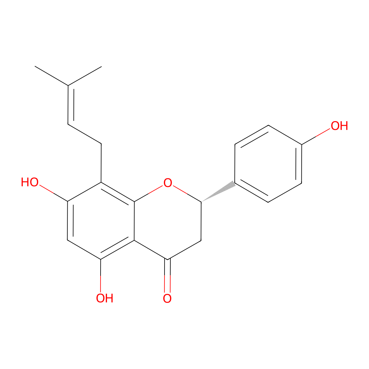 Sophoraflavanone B molecular structure, CAS 53846-50-7