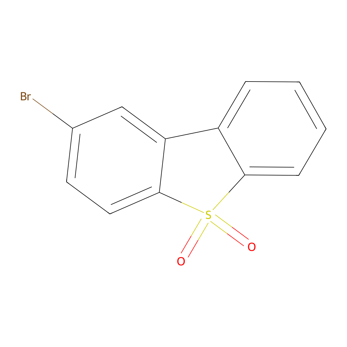 2-Bromodibenzothiophene 5,5-dioxide molecular structure, CAS 53846-85-8