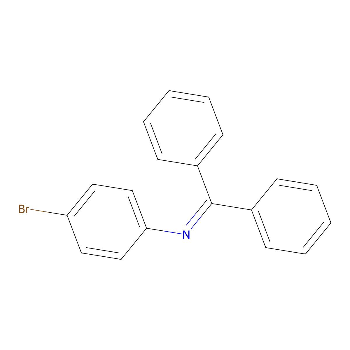 N-Diphenylmethylene-4-bromoaniline molecular structure, CAS 53847-33-9
