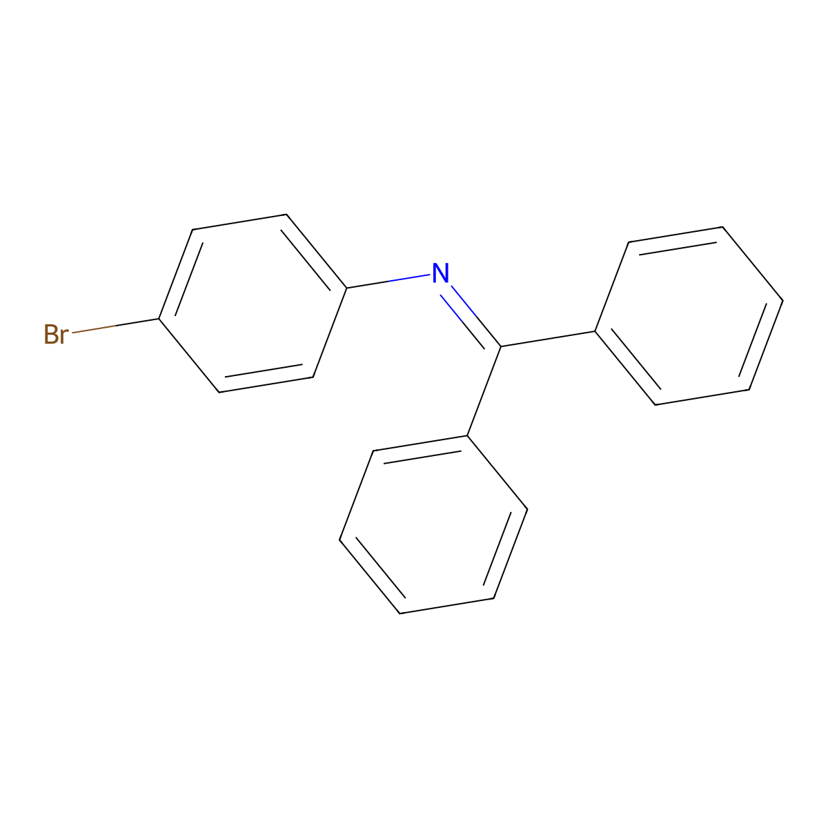 N-Diphenylmethylene-4-bromoaniline molecular structure, CAS 53847-33-9