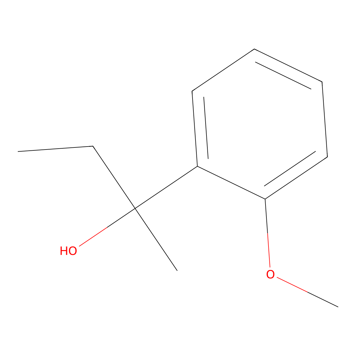 2-(2-Methoxyphenyl)-2-butanol molecular structure, CAS 53847-37-3