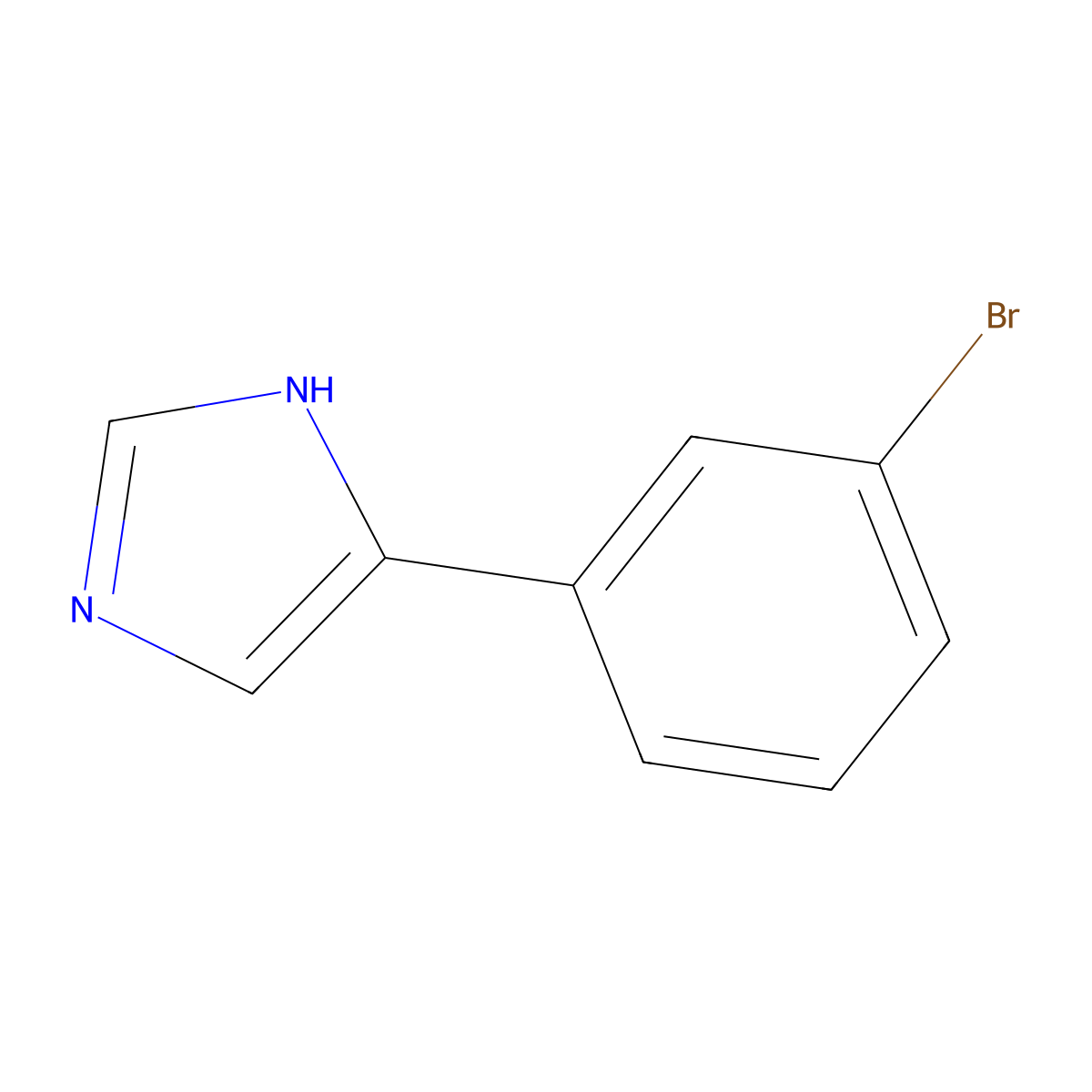 5-(3-Bromophenyl)-1h-imidazole molecular structure, CAS 53848-00-3