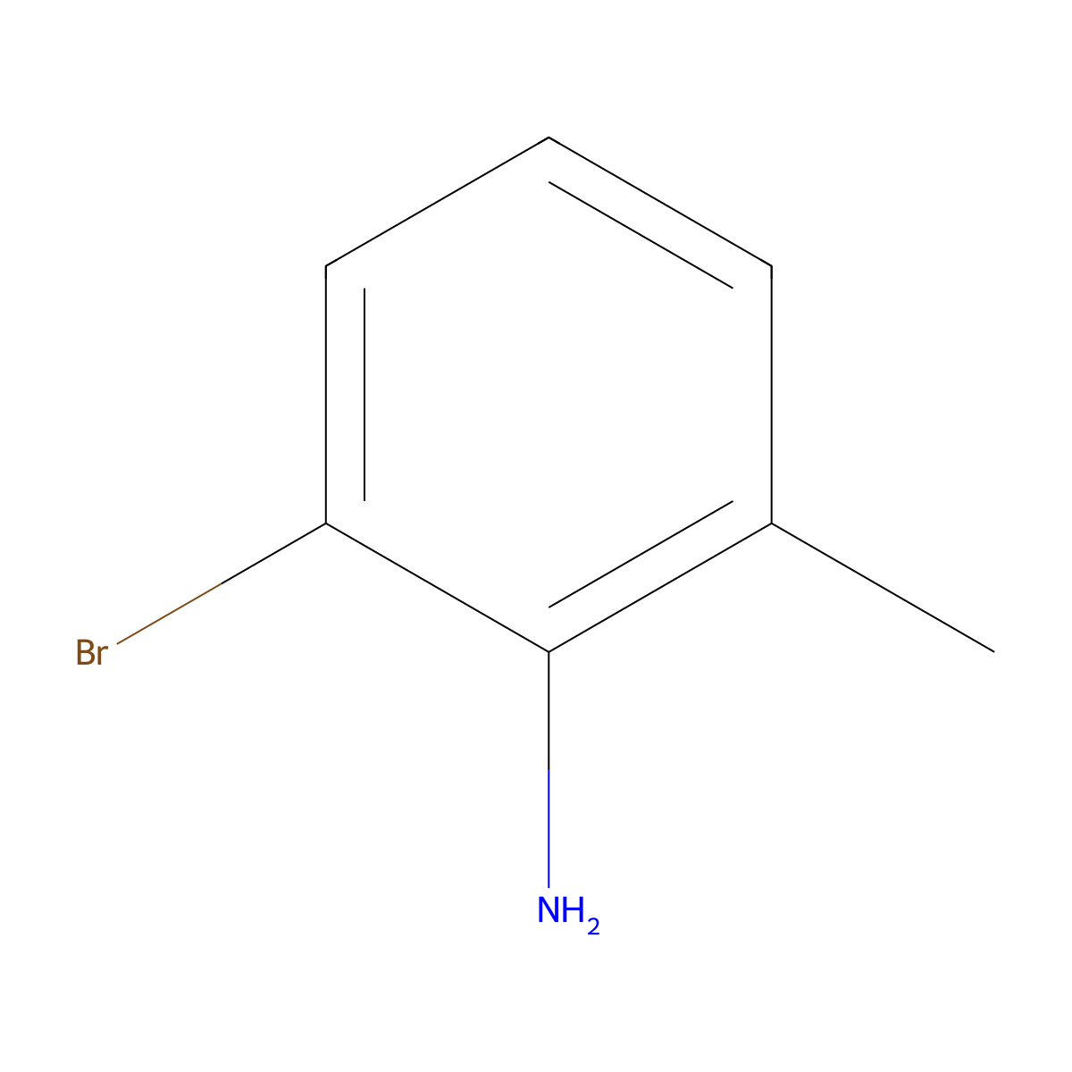2-Bromo-6-methylaniline molecular structure, CAS 53848-17-2