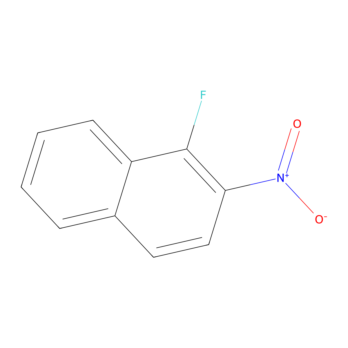 1-Fluoro-2-nitronaphthalene molecular structure, CAS 5385-52-4