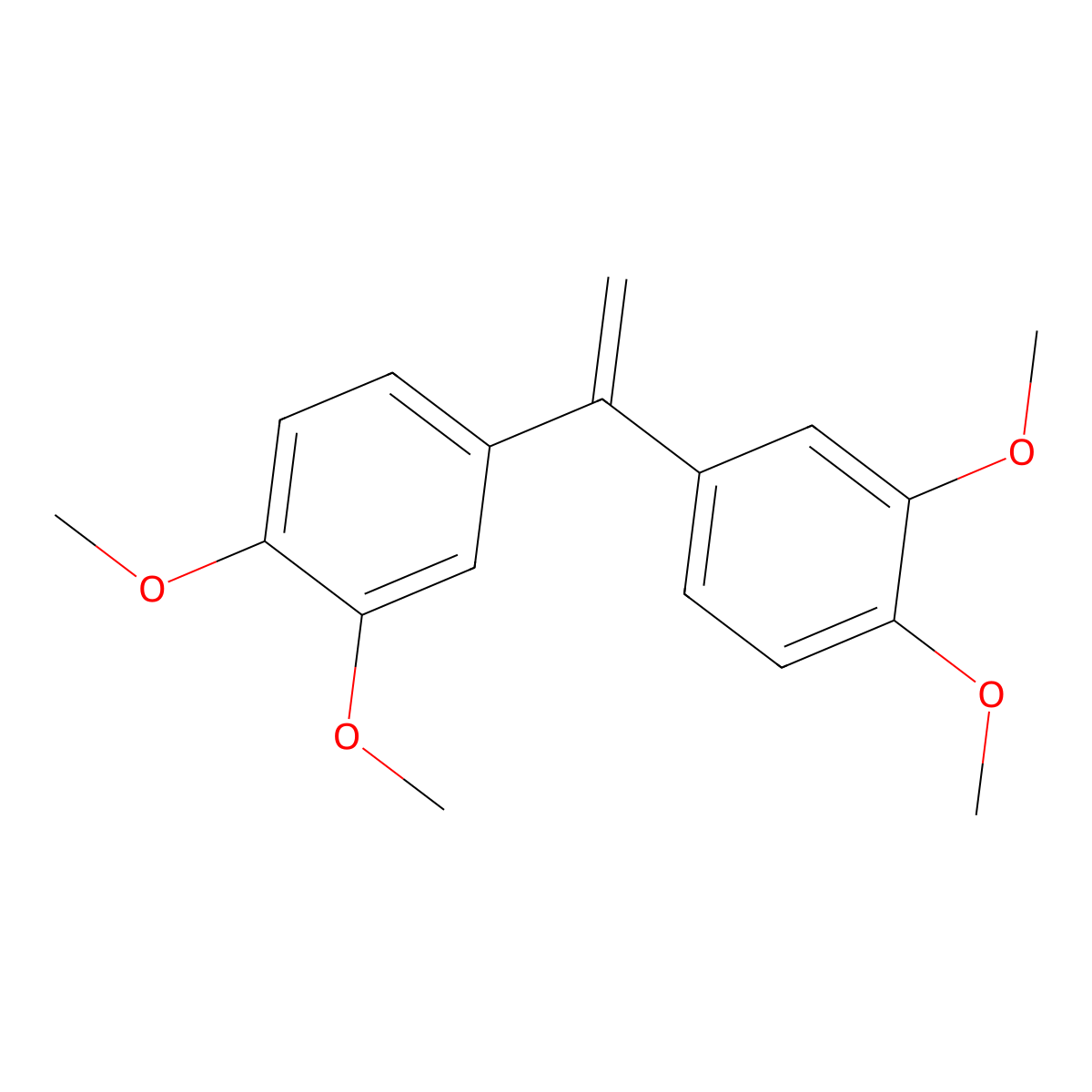 Benzene, 1,1'-ethenylidenebis[3,4-dimethoxy- molecular structure, CAS 5385-61-5