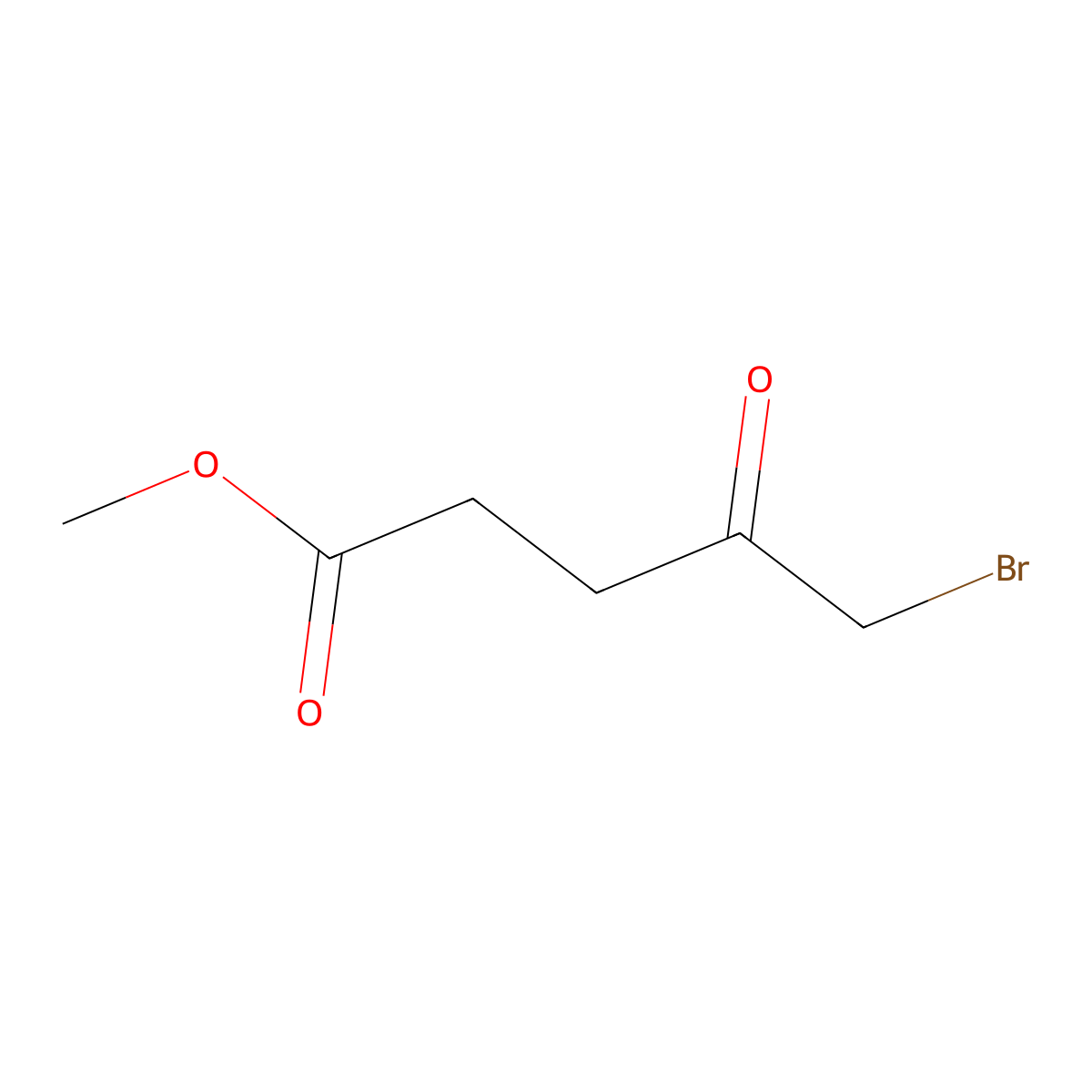 Methyl 5-bromo-4-oxopentanoate molecular structure, CAS 53856-93-2