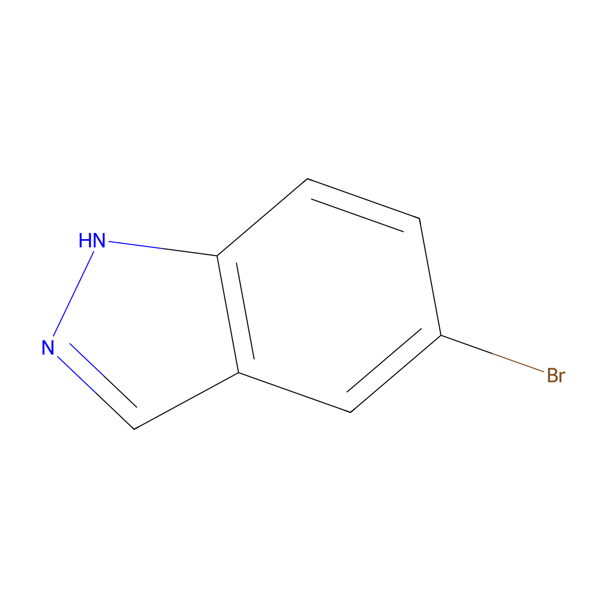 5-bromo-1H-indazole molecular structure, CAS 53857-57-1