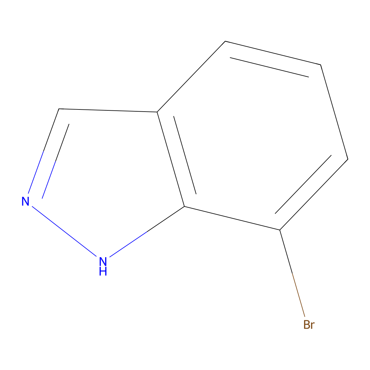 7-Bromo-1H-indazole molecular structure, CAS 53857-58-2