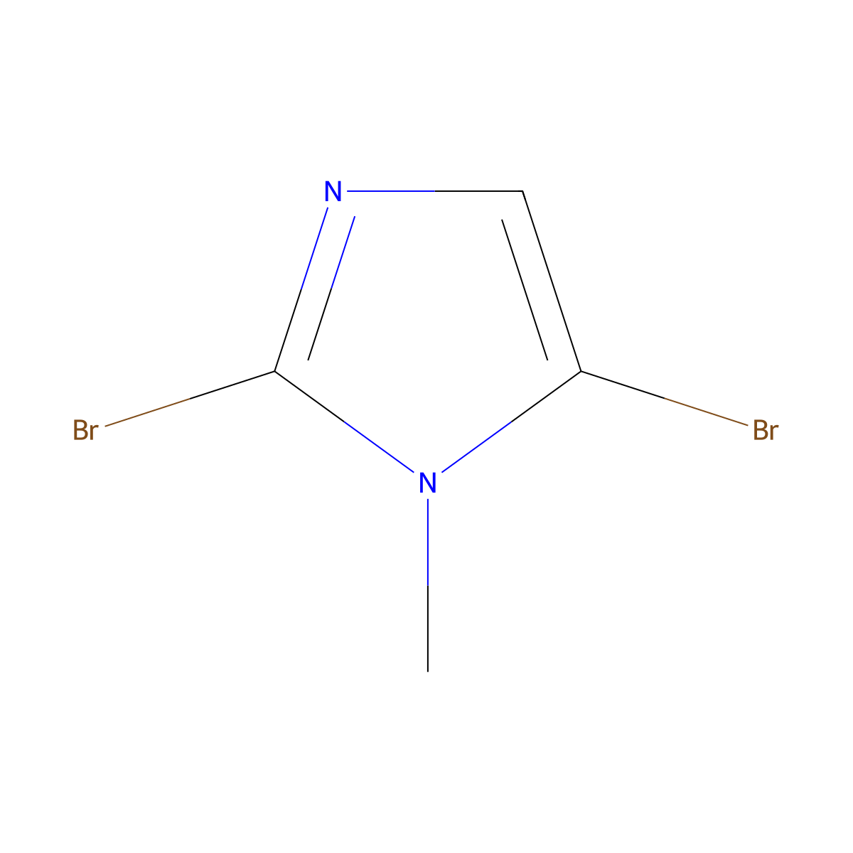 2,5-Dibromo-1-methyl-1H-imidazole molecular structure, CAS 53857-59-3