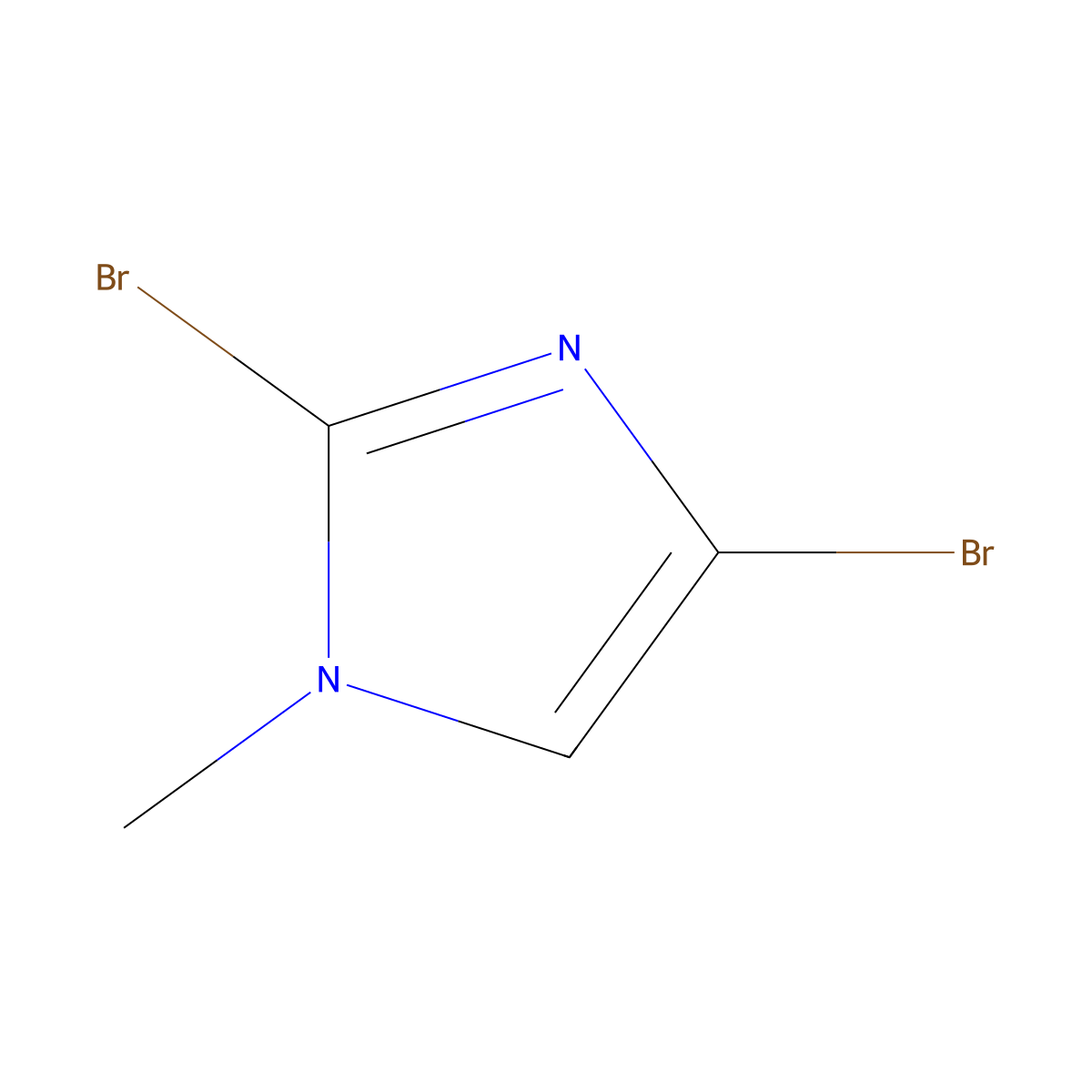 2,4-Dibromo-1-methyl-1H-imidazole molecular structure, CAS 53857-60-6