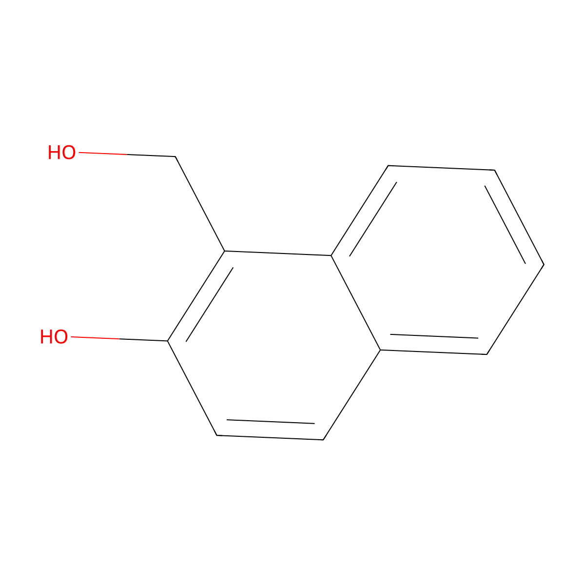 1-(Hydroxymethyl)naphthalen-2-ol molecular structure, CAS 5386-25-4