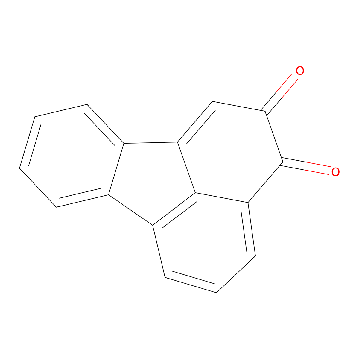 Fluoranthene-2,3-dione molecular structure, CAS 5386-28-7