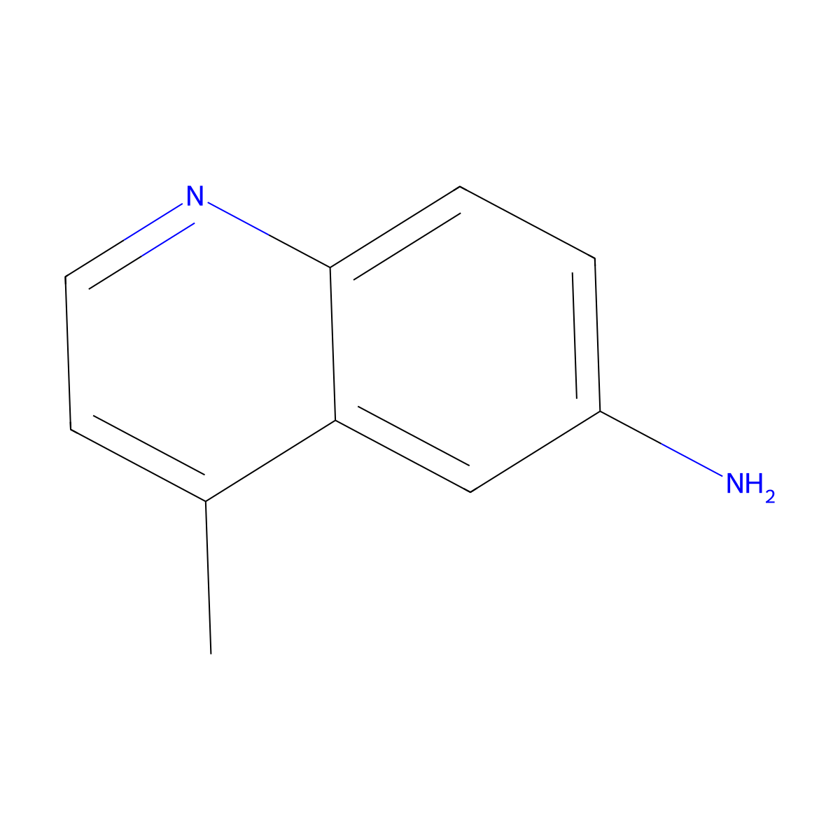 4-Methyl-6-quinolinamine molecular structure, CAS 53867-94-0