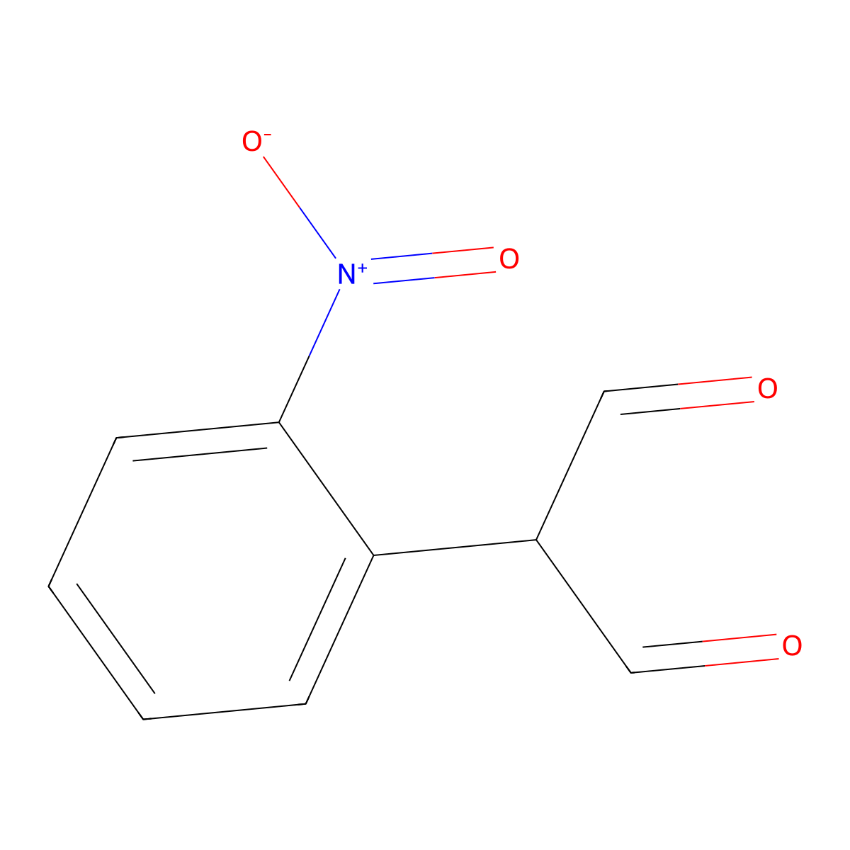 2-(2-Nitrophenyl)malondialdehyde molecular structure, CAS 53868-44-3