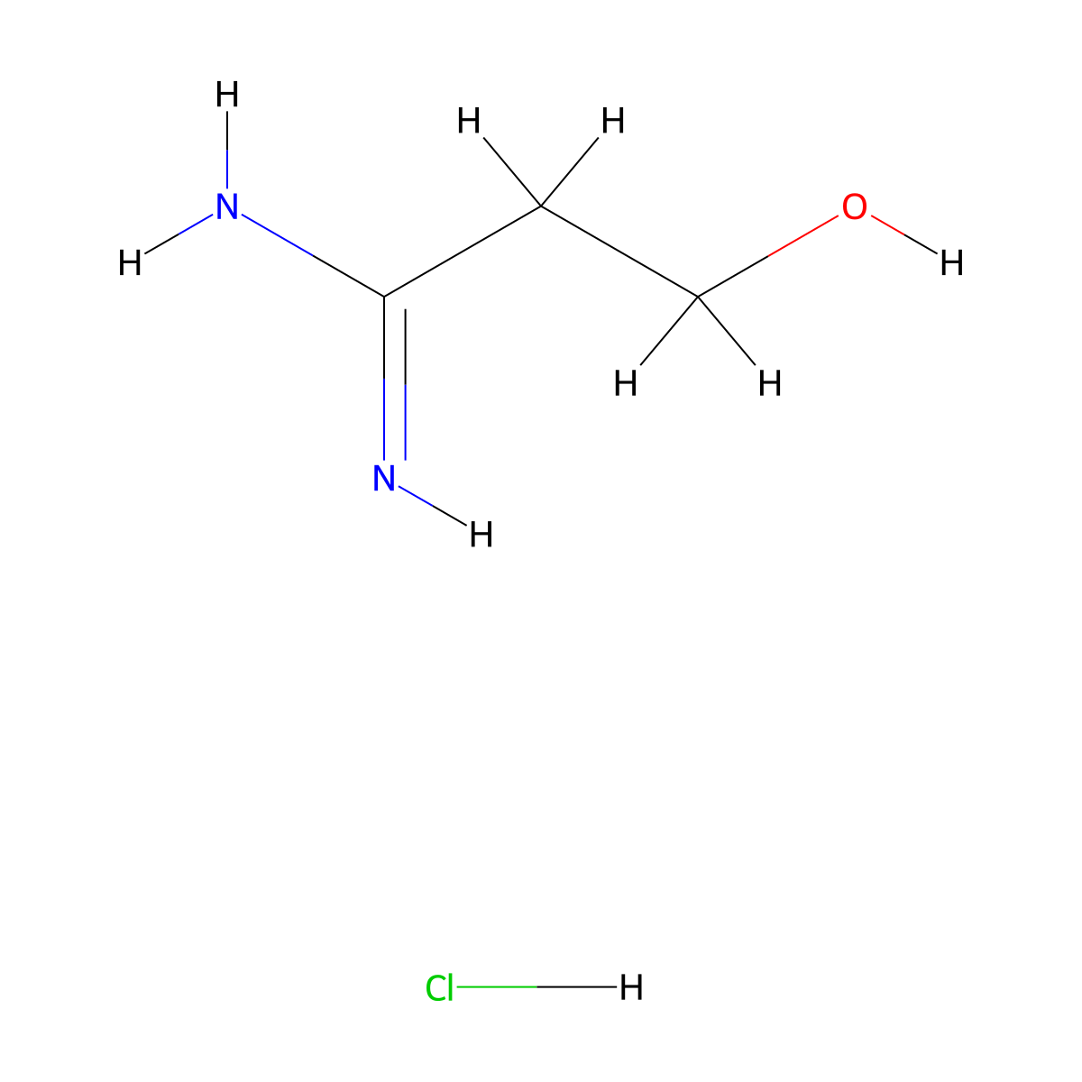 3-Hydroxy-propionamidine hydrochloride molecular structure, CAS 53868-56-7