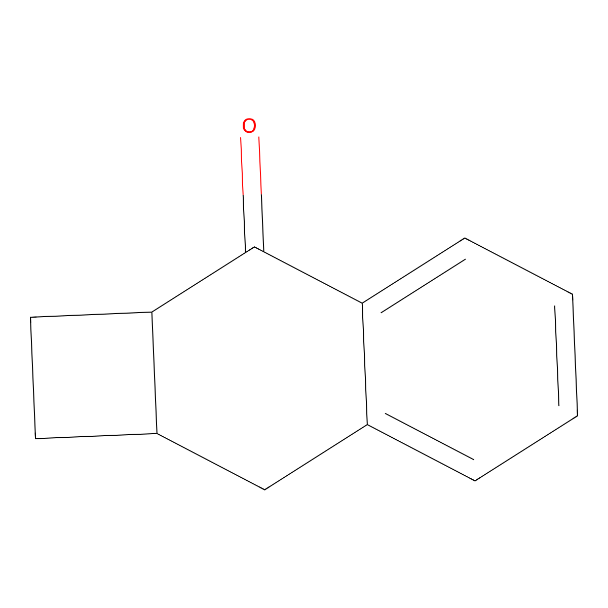 rac-(2aR,8aR)-1H,2H,2aH,3H,8H,8aH-cyclobuta[b]naphthalen-3-one molecular structure, CAS 5387-00-8