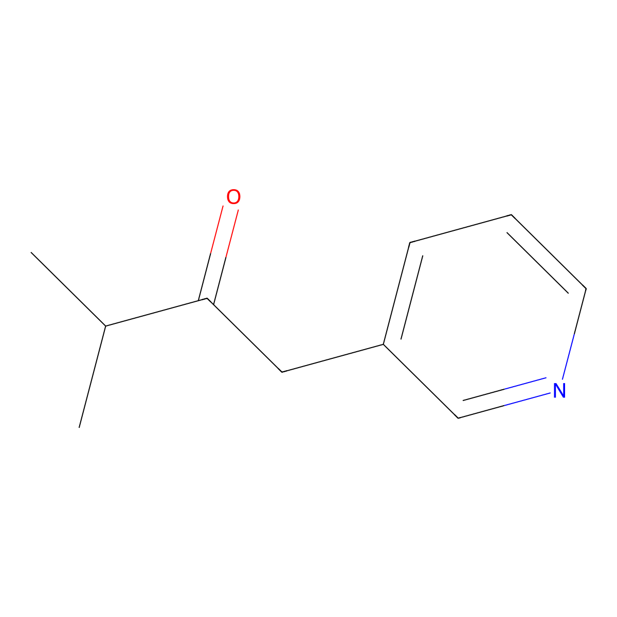3-Methyl-1-(pyridin-3-yl)butan-2-one molecular structure, CAS 53872-97-2