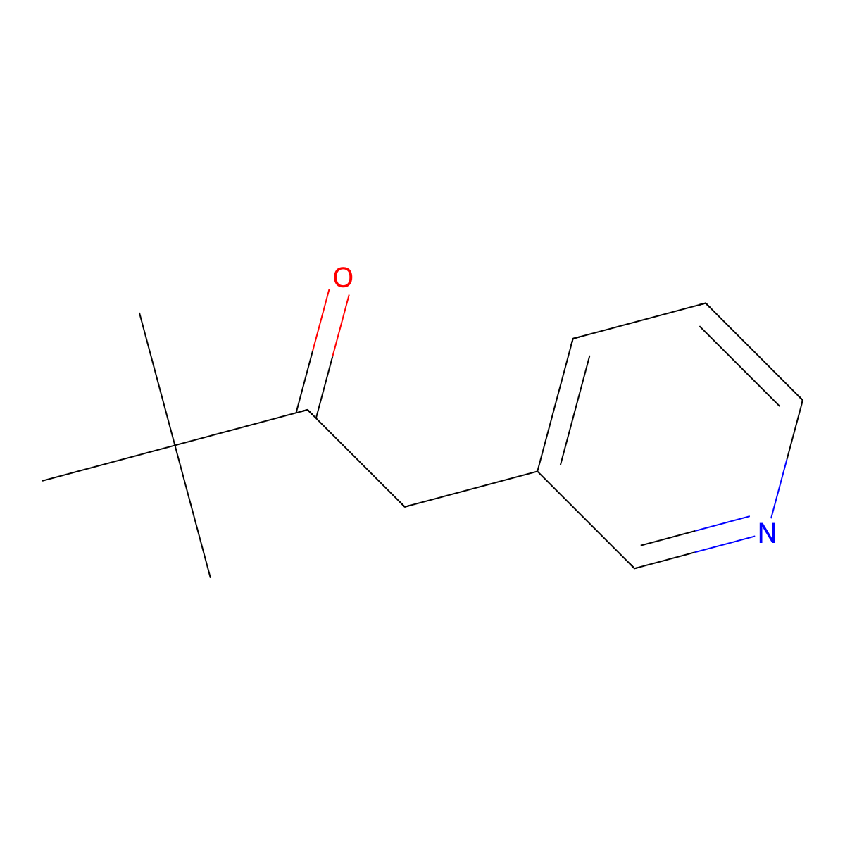3,3-Dimethyl-1-(pyridin-3-yl)butan-2-one molecular structure, CAS 53873-01-1