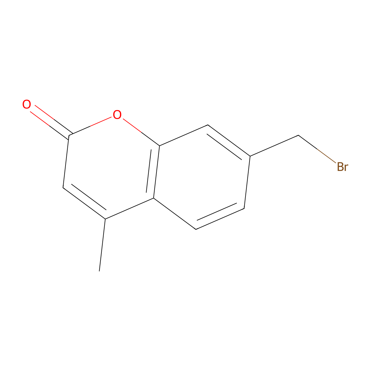 7-Bromomethyl-4-methyl-chromen-2-one molecular structure, CAS 53878-05-0