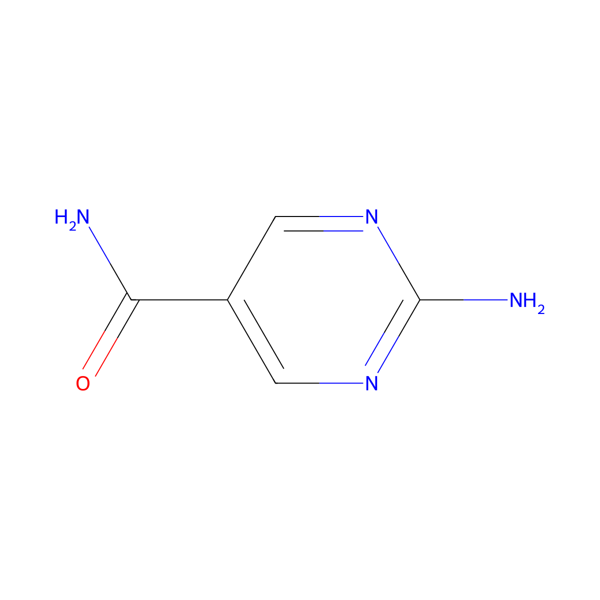 2-Aminopyrimidine-5-carboxamide molecular structure, CAS 5388-17-0