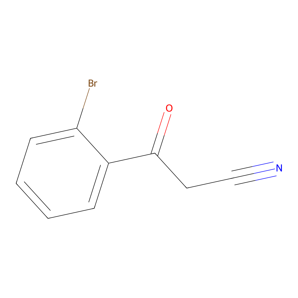 3-(2-Bromophenyl)-3-oxopropanenitrile molecular structure, CAS 53882-80-7