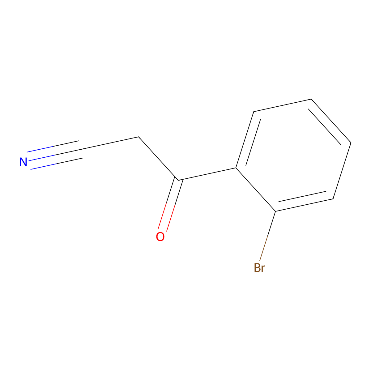 3-(2-Bromophenyl)-3-oxopropanenitrile molecular structure, CAS 53882-80-7