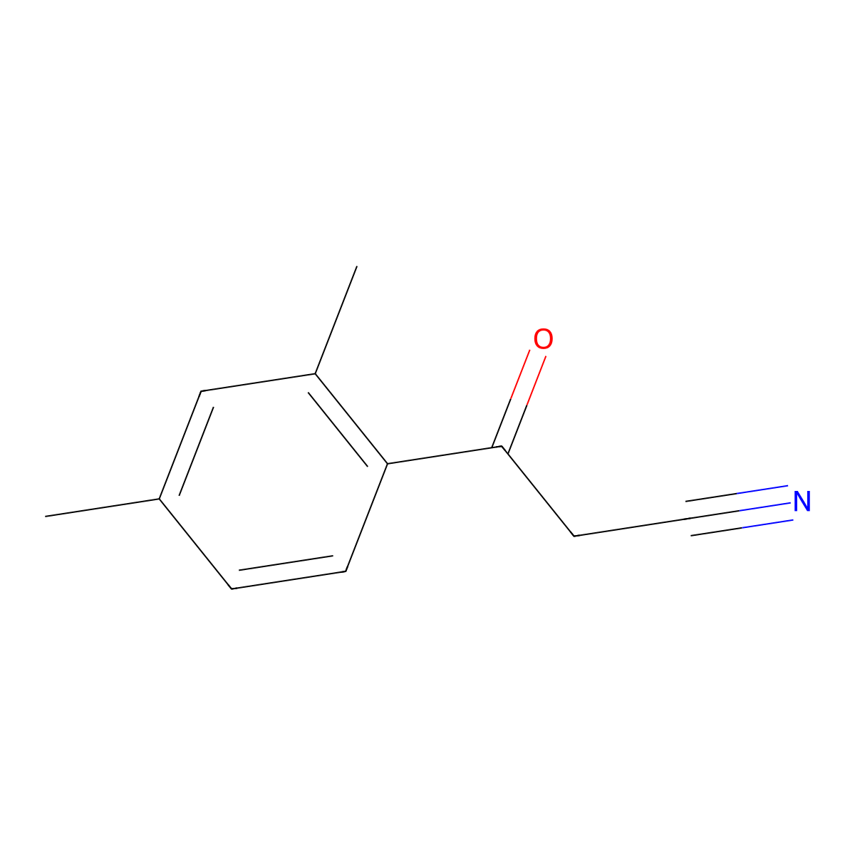 3-(2,4-Dimethylphenyl)-3-oxopropanenitrile molecular structure, CAS 53882-91-0
