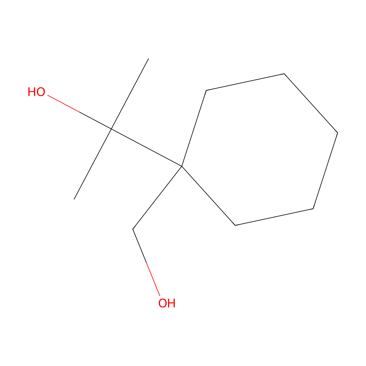 2-[1-(Hydroxymethyl)cyclohexyl]propan-2-ol molecular structure, CAS 53884-83-6