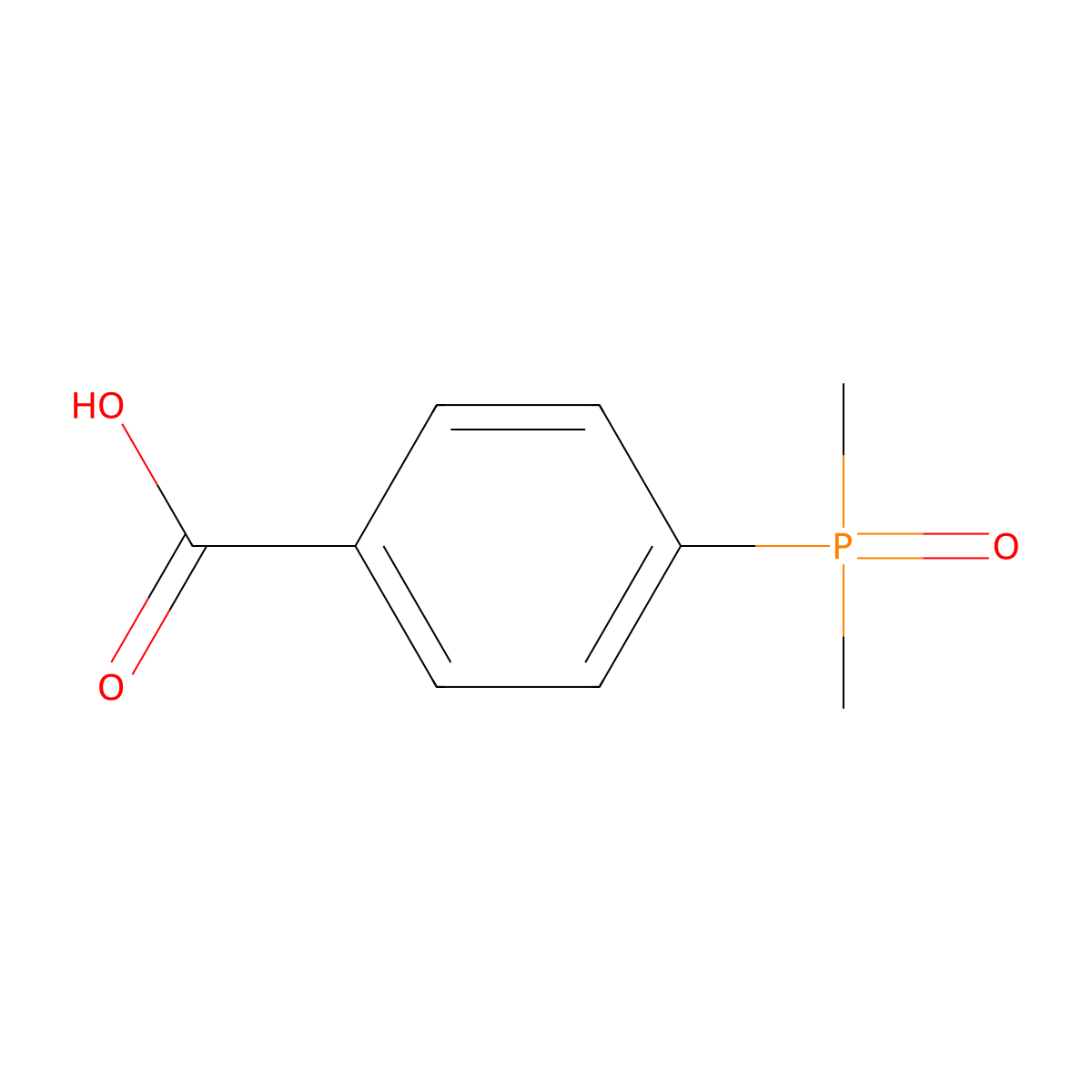 4-(Dimethylphosphoryl)benzoic acid molecular structure, CAS 53888-91-8