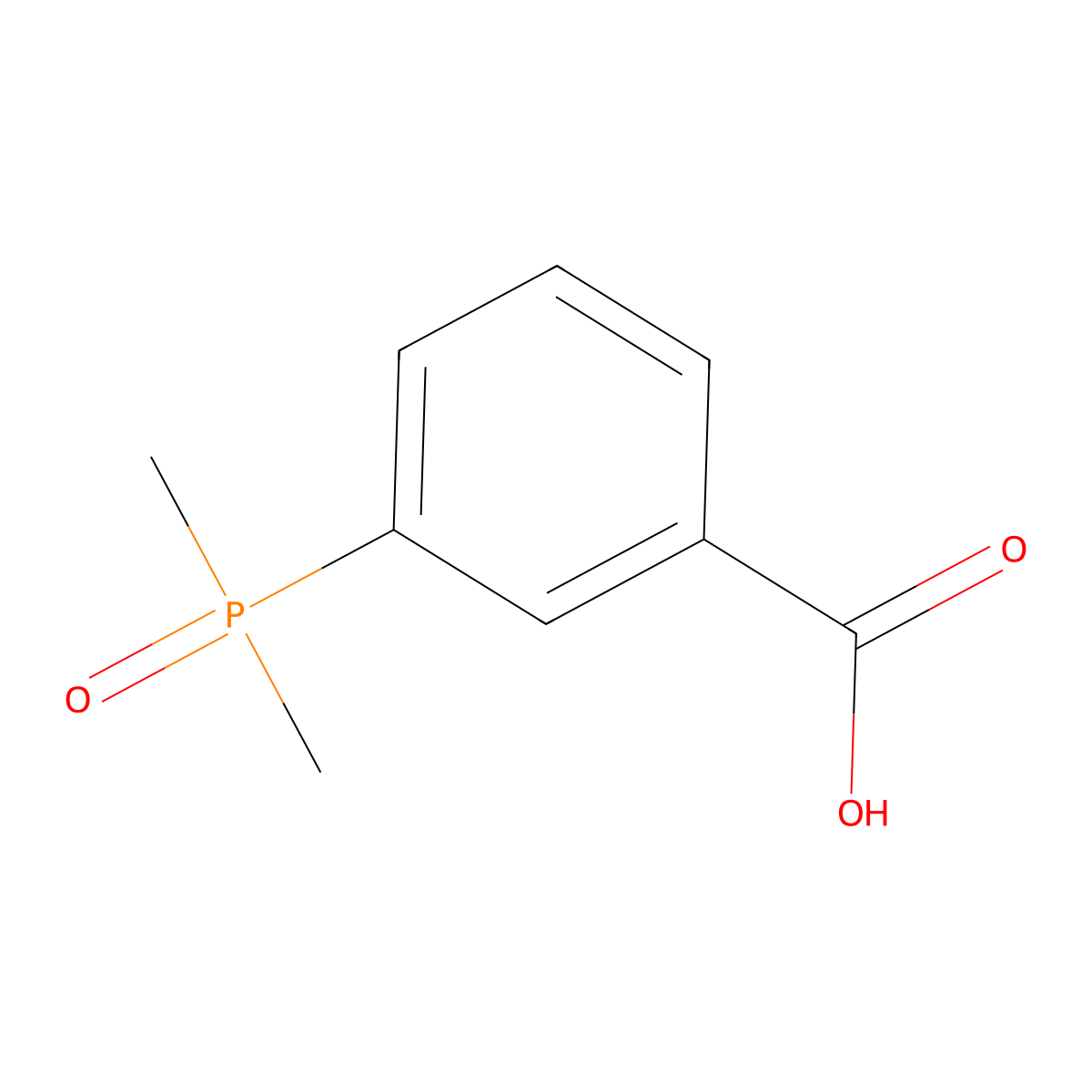 3-(Dimethylphosphinyl)benzoic acid molecular structure, CAS 53888-92-9